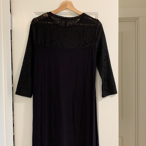 BCBG black asymmetric dress - Like new - Picture 8 of 9